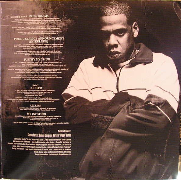 Jay-Z : The Black Album (Acappella) (2xLP, Album, Promo)