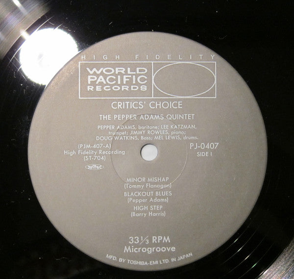 Pepper Adams : Critics' Choice (LP, Album, Mono)