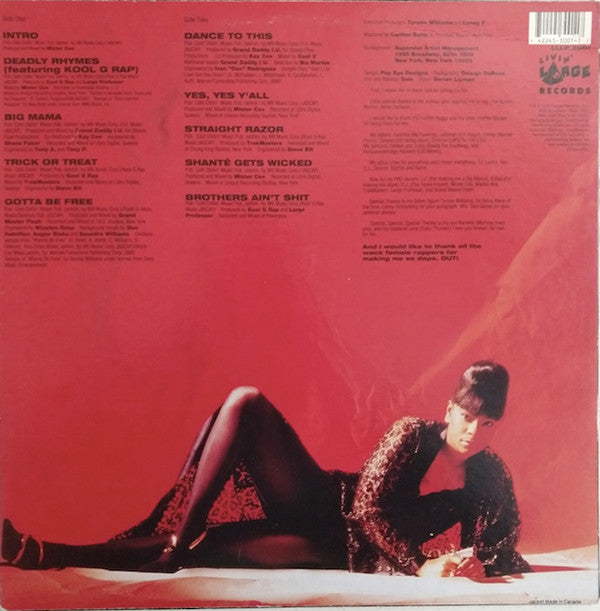 Roxanne Shanté : The Bitch Is Back (LP, Album, Promo)