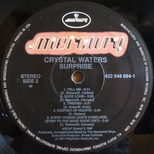 Crystal Waters : Surprise (LP, Album)