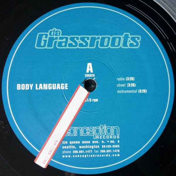 Da Grassroots : Body Language (12")