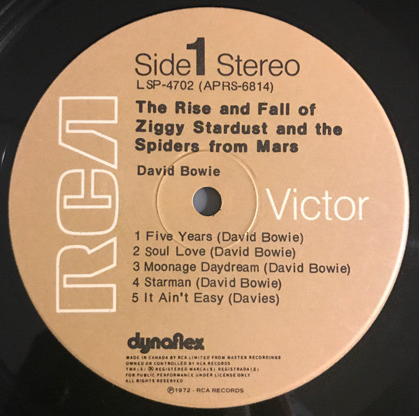 David Bowie : The Rise And Fall Of Ziggy Stardust And The Spiders From Mars (LP, Album, RE)