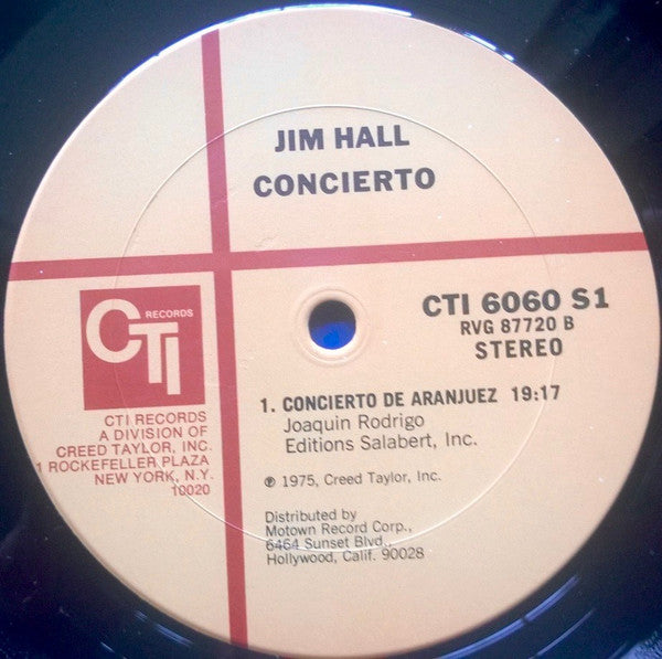 Jim Hall : Concierto (LP, Album, Gat)