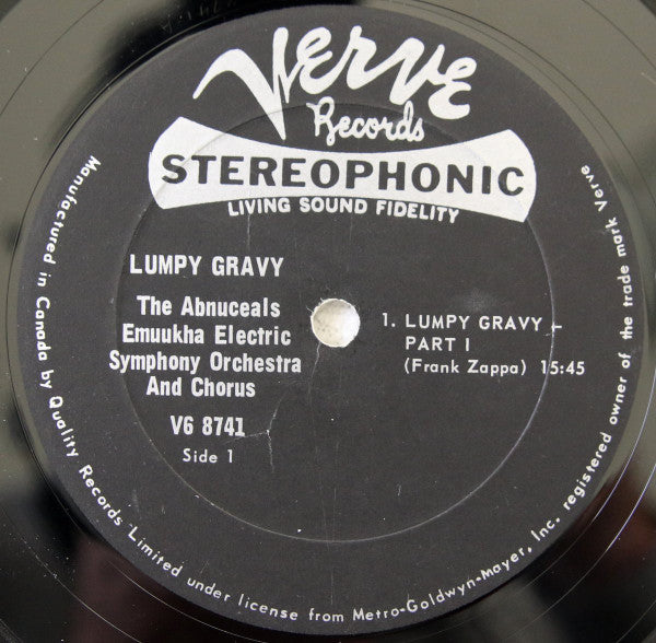 Frank Zappa Conducts The Abnuceals Emuukha Electric Orchestra : Lumpy Gravy (LP, Album)