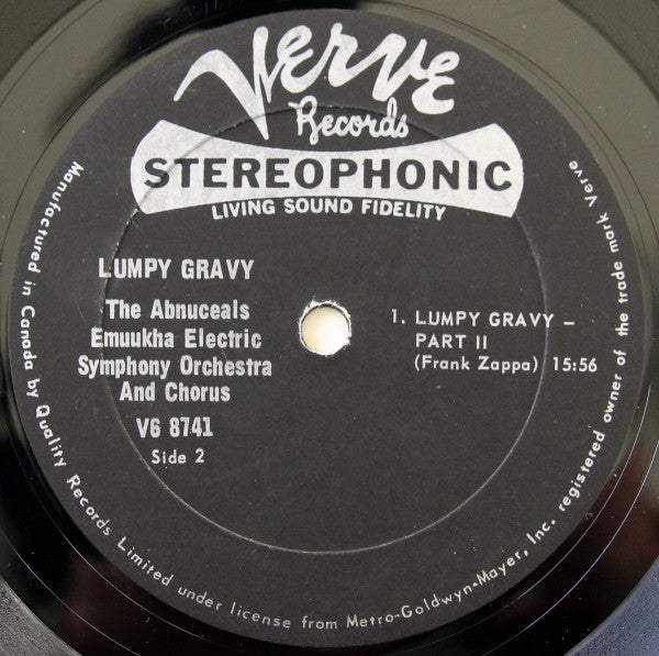 Frank Zappa Conducts The Abnuceals Emuukha Electric Orchestra : Lumpy Gravy (LP, Album)
