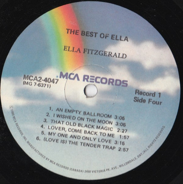 Ella Fitzgerald : The Best Of Ella Fitzgerald (2xLP, Comp, RE, Not)