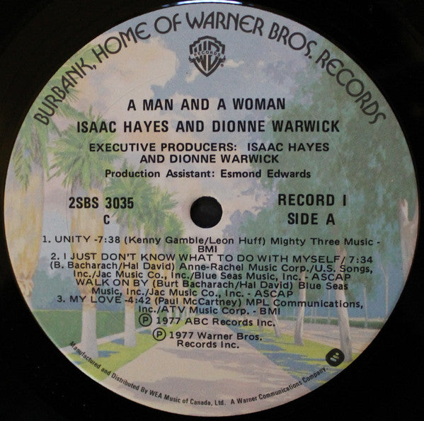 Isaac Hayes & Dionne Warwick : A Man And A Woman (2xLP, Album)