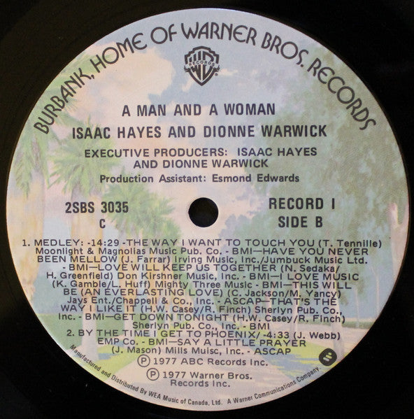 Isaac Hayes & Dionne Warwick : A Man And A Woman (2xLP, Album)