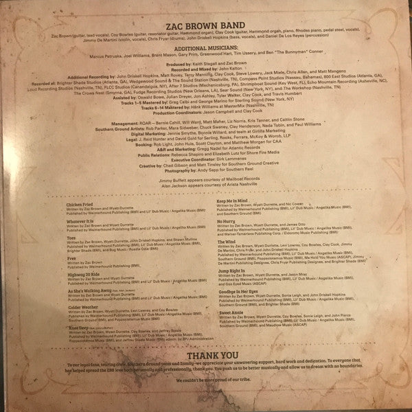 Zac Brown Band : Greatest Hits So Far (2xLP, Comp, S/Edition, Gat)