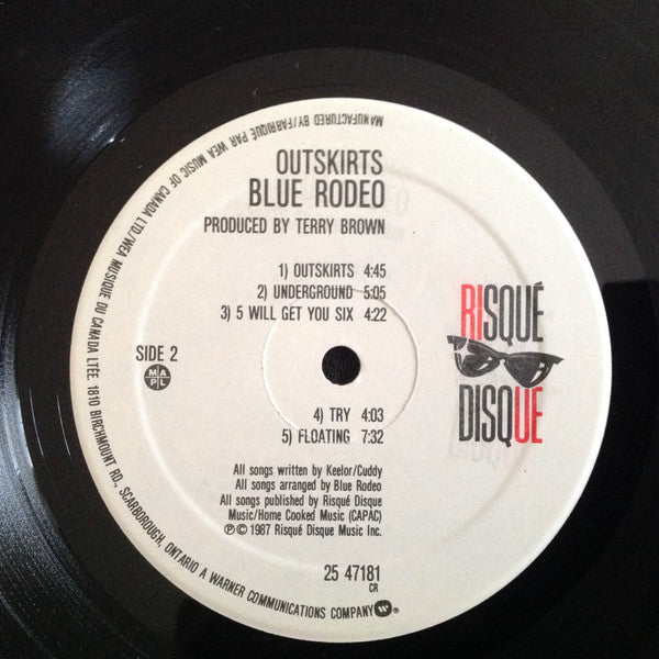 Blue Rodeo : Outskirts (LP, Album)
