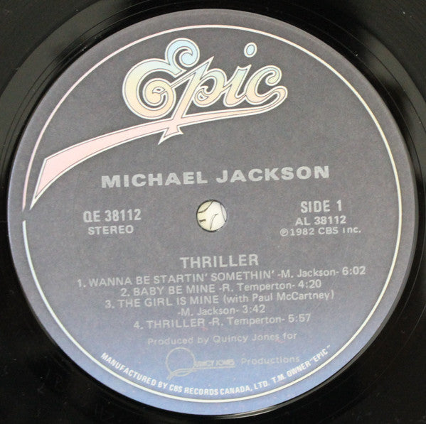 Michael Jackson : Thriller (LP, Album, Gat)