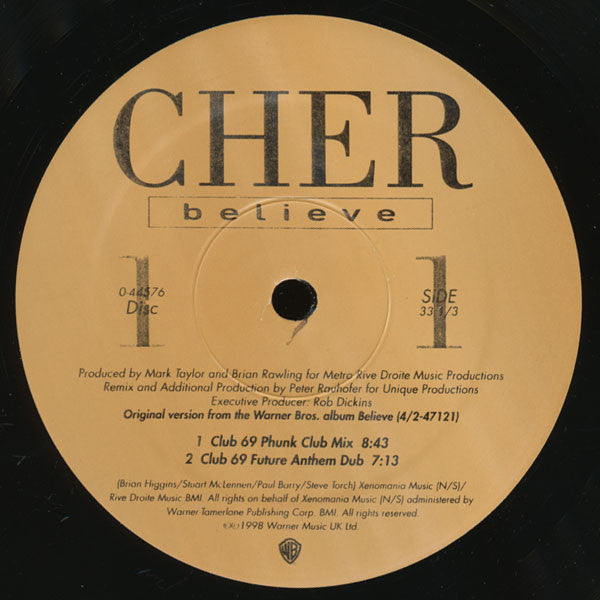 Cher : Believe (2x12", Maxi)
