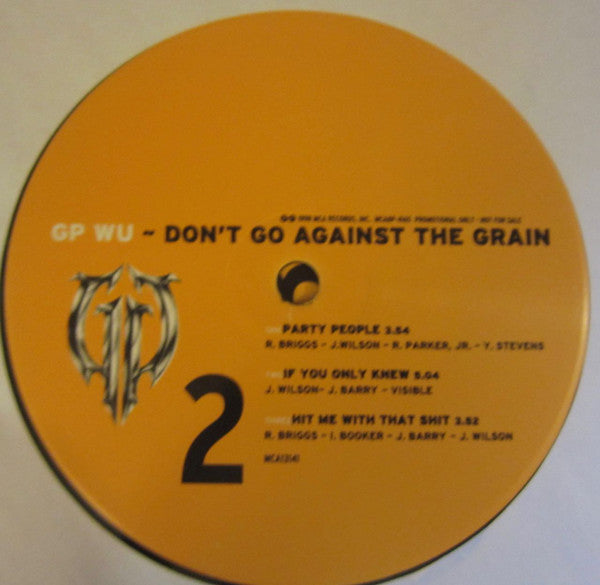 GP Wu : Don't Go Against The Grain (2xLP, Promo)