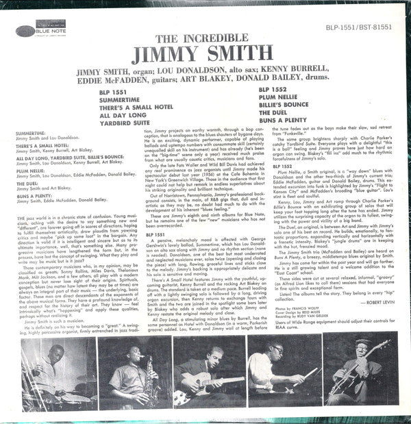 Jimmy Smith : Jimmy Smith At The Organ, Volume 1 (LP, Album, RE)