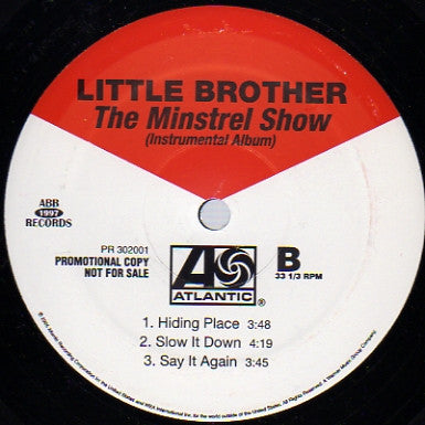 Little Brother (3) : The Minstrel Show (Instrumental Album) (2xLP, Album, Promo)