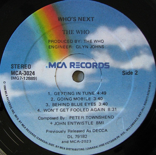 The Who : Who's Next (LP, Album, RE)