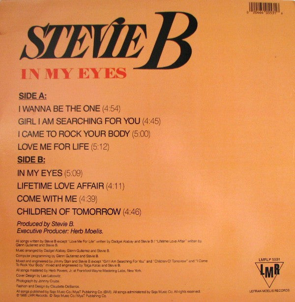 Stevie B : In My Eyes (LP, Album)