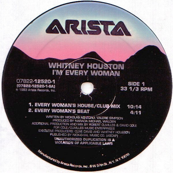 Whitney Houston : I'm Every Woman (2x12", Gat)