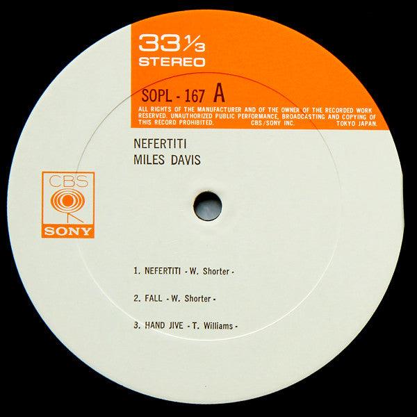 Miles Davis : Nefertiti (LP, Album, RE)