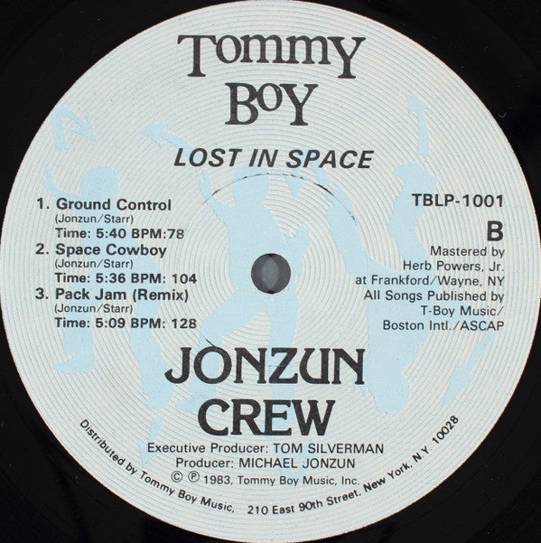 The Jonzun Crew : Lost In Space (LP, Album)