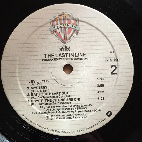 Dio (2) : The Last In Line (LP, Album)