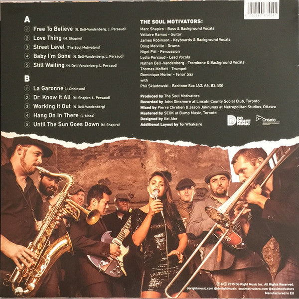 The Soul Motivators : Free To Believe (LP, Album)