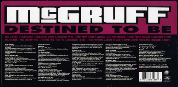 McGruff* : Destined To Be (2xLP, Album)