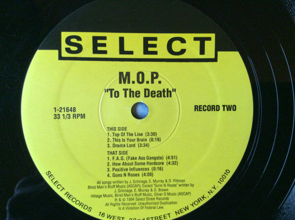 M.O.P. : To The Death (2xLP, Album)