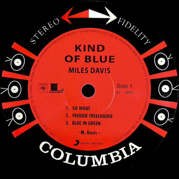 Miles Davis : Kind Of Blue (LP, Album, RE, 180)