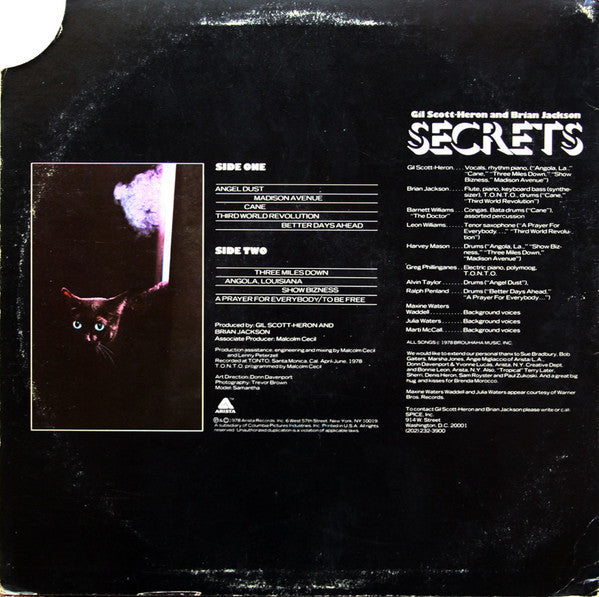Gil Scott-Heron & Brian Jackson : Secrets (LP, Album)