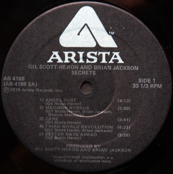 Gil Scott-Heron & Brian Jackson : Secrets (LP, Album)