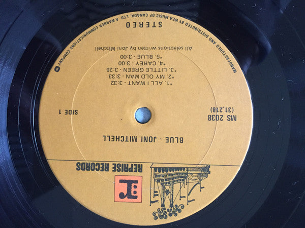 Joni Mitchell : Blue (LP, Album, RE)
