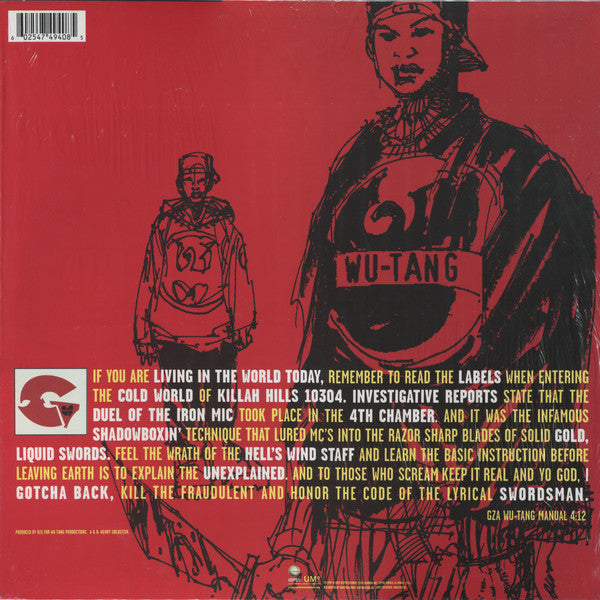 The Genius / GZA : Liquid Swords (2xLP, Album, RE, 20t)