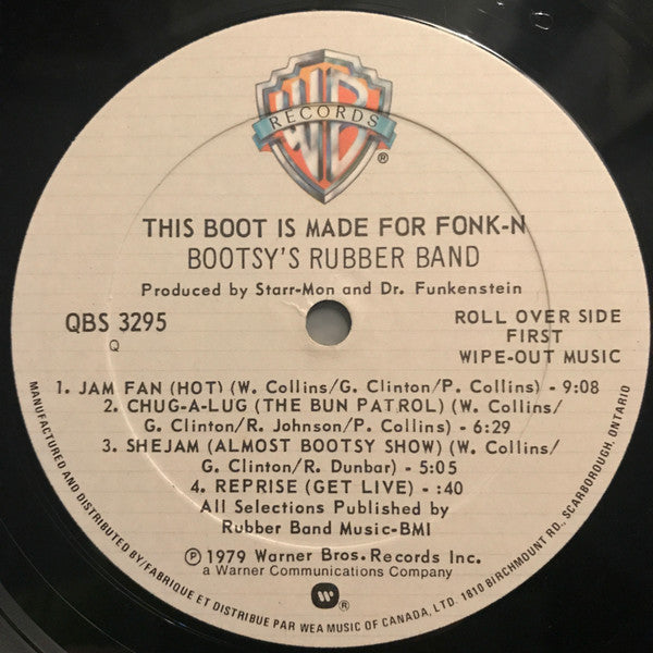 Bootsy's Rubber Band : This Boot Is Made For Fonk-n (LP, Album)