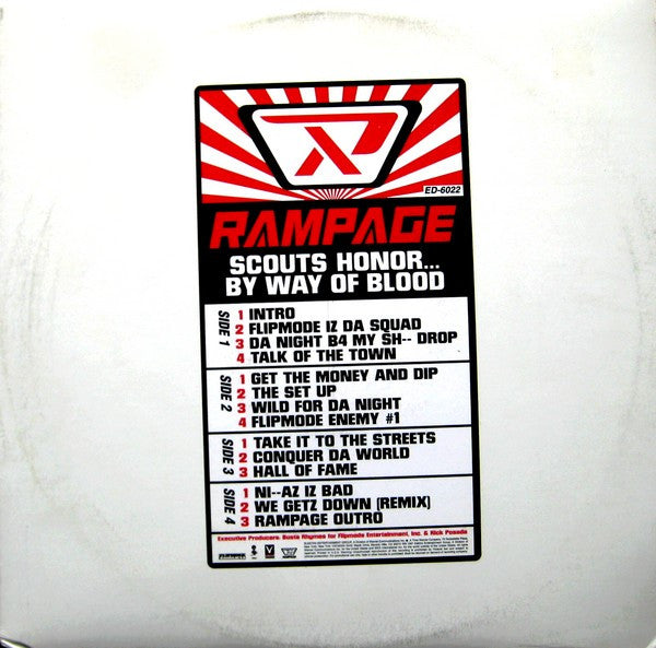Rampage (2) : Scouts Honor... By Way Of Blood (2xLP, Album, Promo, Cle)