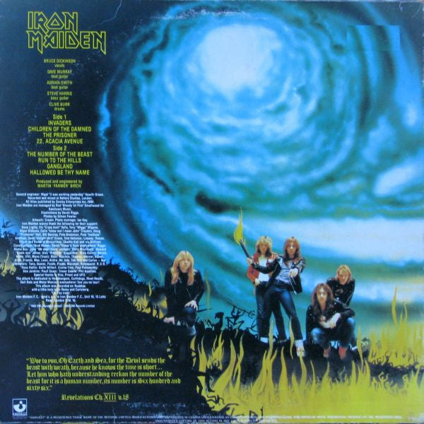 Iron Maiden : The Number Of The Beast (LP, Album)