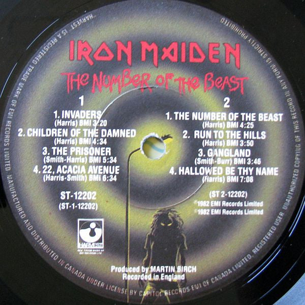 Iron Maiden : The Number Of The Beast (LP, Album)