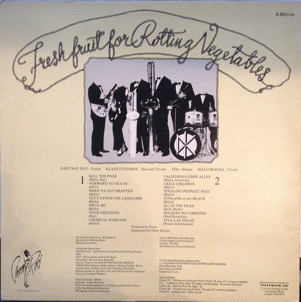 Dead Kennedys : Fresh Fruit For Rotting Vegetables (LP, Album, RE, RP)
