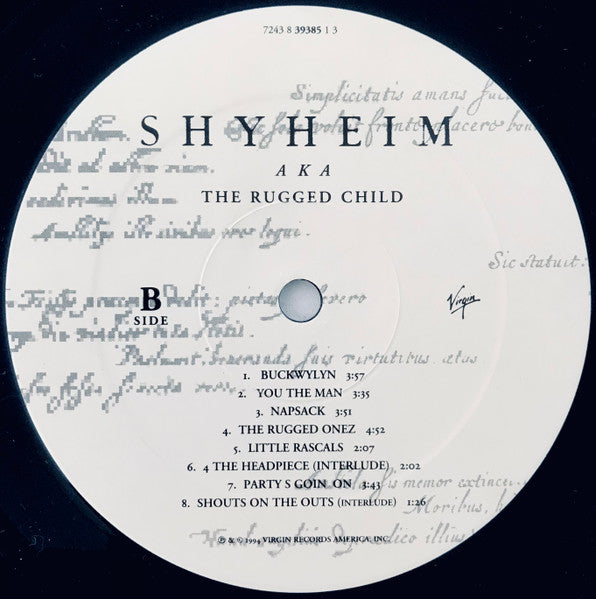 Shyheim A.K.A. The Rugged Child : Shyheim A.K.A. The Rugged Child (LP, Album)