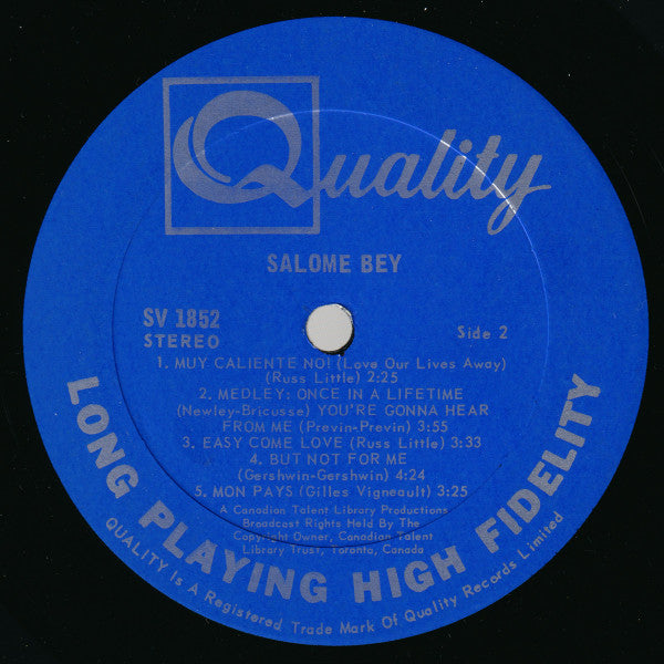 Salome Bey : Salome Bey (LP, Album)