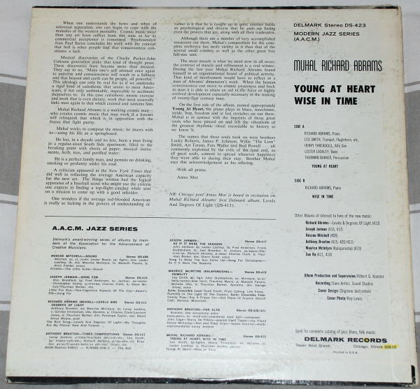 Muhal Richard Abrams : Young At Heart / Wise In Time (LP, Album)