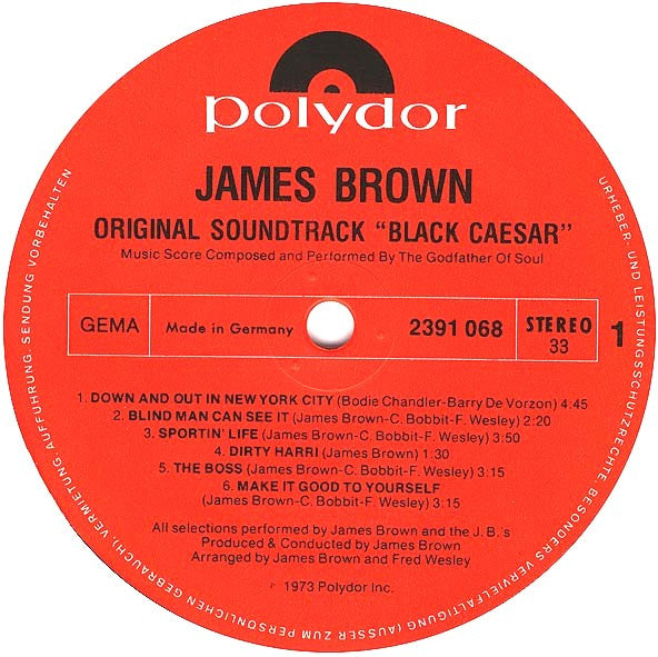 James Brown : Black Caesar (Original Soundtrack) (LP, Album)