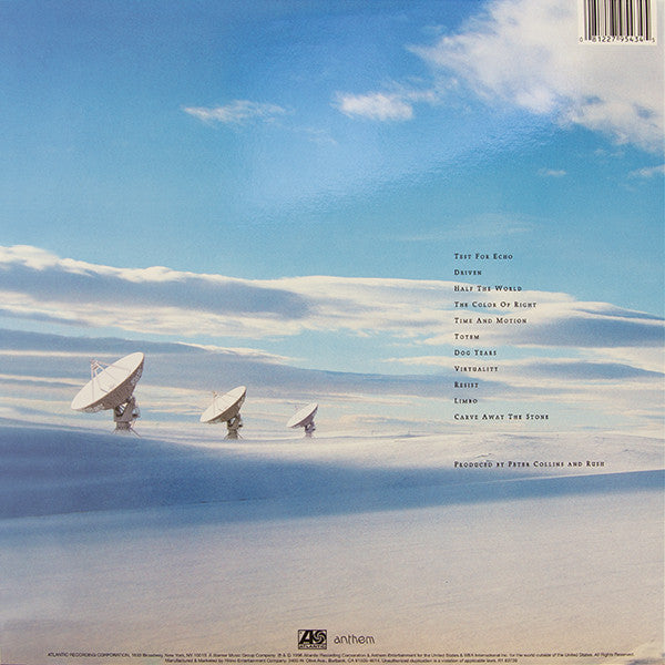 Rush : Test For Echo (LP, 200 + LP, S/Sided, Etch, 200 + Album, RE, RM, )