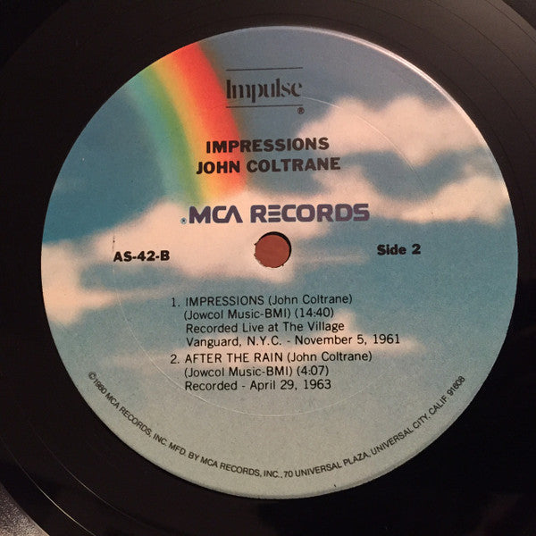 John Coltrane : Impressions (LP, Album, Ter)