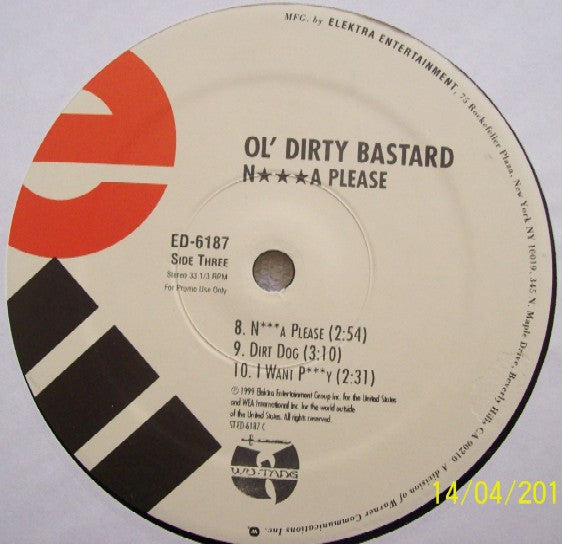 Ol' Dirty Bastard : N***a Please (2xLP, Album, Promo, Cle)