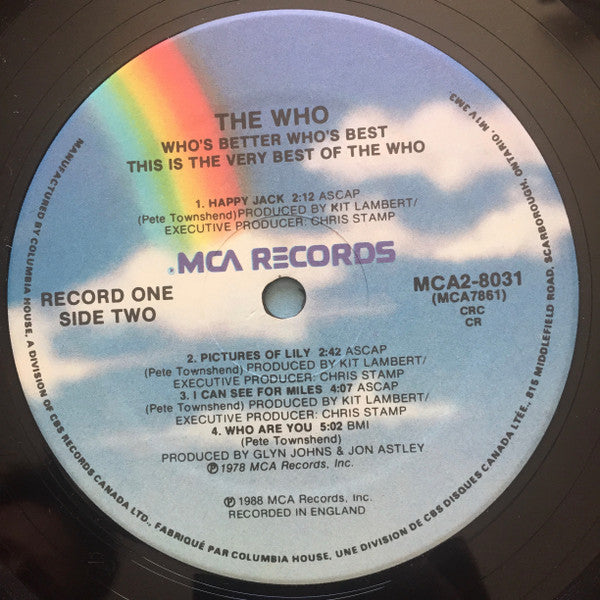 The Who : Who's Better, Who's Best (2xLP, Comp, Club)