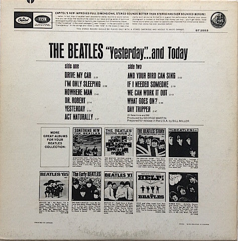 The Beatles : Yesterday And Today (LP, Album, Comp, RP)