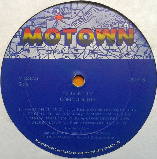 Commodores : Movin' On (LP, Album)