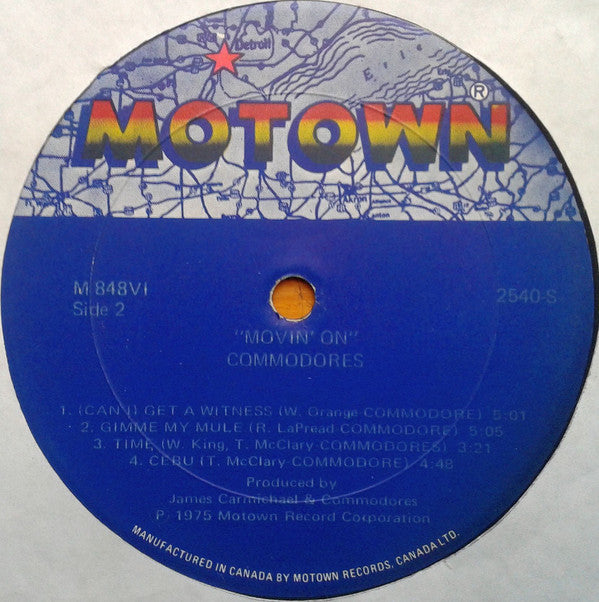 Commodores : Movin' On (LP, Album)