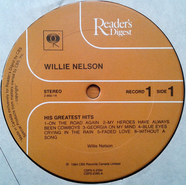Willie Nelson : On The Road Again With 60 Of His Greatest Hits (Box, Comp + 5xLP)